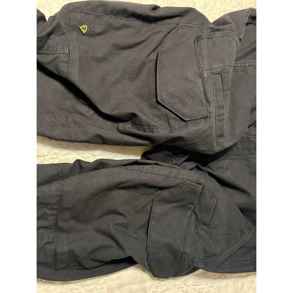 First Tactical V2 Tactical Pants Mens 34 x 32 Black Ripstop Cargo Duty Trousers
